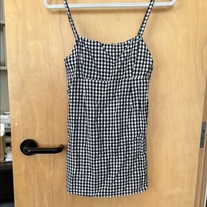 Black and White Gingham Dress